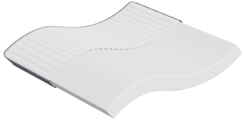 LoogCape Matelas en mousse à froid moyennement souple - 200 x 200 x 16 cm - Double face réversible - Réduit le bruit - Pour chambre à coucher et chambre d'amis