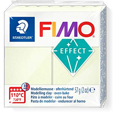 Staedtler Fimo Effect Ugnshärdande modelleringsmassa i mörkerseende, 57 gram, 8020–04