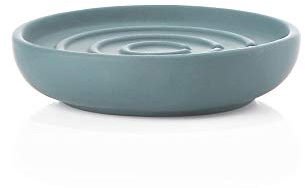 Zone Denmark Nova One Seifenschale/Seifenhalter/Seifenablage, Porzellan mit Soft Touch-Beschichtung, Cameo-blau