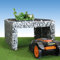 bellissa - Große Gabionen Mähroboter-Garage Durchfahrbar - 97299 - Bepflanzbare Rasenmäher-Garage mit Pflanzschale 85x95x53 cm