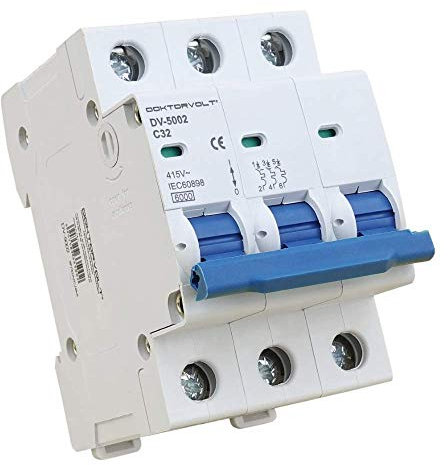 Leitungsschutzschalter 3P C32A 6kA LS-Schalter Sicherungsautomat LSS MCB Doktorvolt 5002