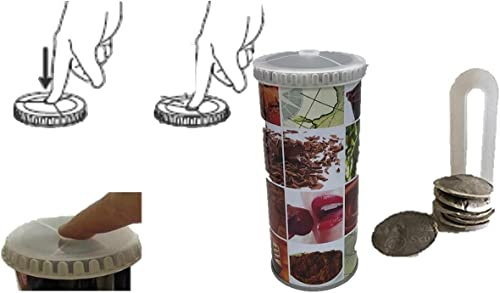 James Premium Aufbewahrung kaffeepads - Kaffeepaddose hält die Pads länger frisch - Pad Dose für Senseo Pads - Vorratsdose für Kaffeepads - Plus Padheber