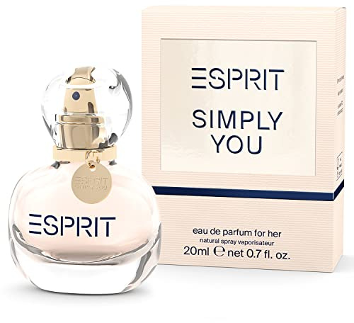 ESPRIT Parfüm Damen simply you EdP for her 20ml I mit Bergamotte, Heliotrop & Moschus I Verführerischer Duft I Elegantes Eau de Parfum für jedes Alter I Parfum Damen I fresh, floral & powdery perfume