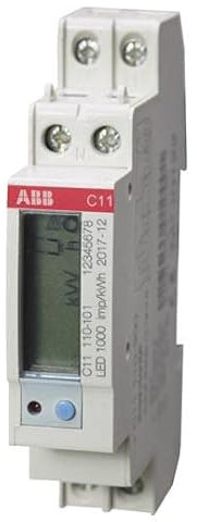 ABB C11 Energiemessgerät LCD, 6-stellig / 1-phasig 1 Ausg. 1 Eing., Impulsausgang