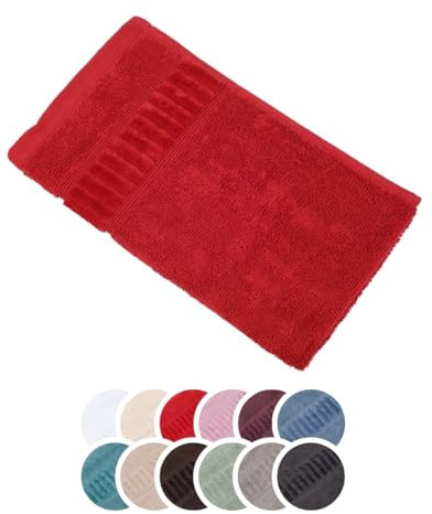 liebling Handtuch Bio Baumwolle, Serie Organic, 500 gr. / m², 50 x 100 cm, 60 Grad, saugstark, schnelltrocknend, Farbe: Rot
