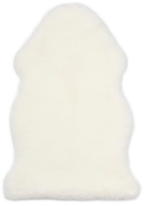 Nordic Sheep Baby Lammfell 80x60 cm | Lammfelle für Kinderwagen mit Temperaturregulierendes | Lammfell Baby eignet Sich für einen Hochstuhl oder als Spielteppich | Farbe: Weiß