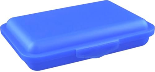 Buchsteiner Klickbox MINI | Brotdose | Lunchbox | Aufbewahrungsdose | Frischhaltedose | spülmaschinenfest (blau)