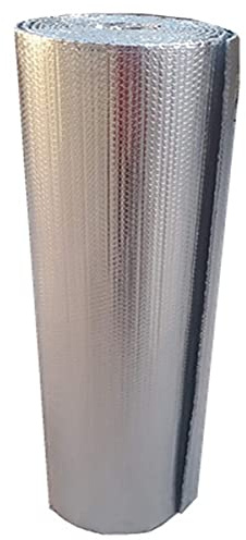 Feuille réfléchissante pour radiateur – Panneaux isolants réfléchissants imperméables en aluminium – Barrière radiante économe en énergie pour murs, greniers, conduits, fenêtres, plafonds