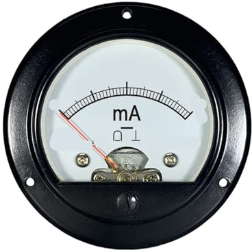 IYNWBJTS SD65 DC mA Ampere Meter Black 65mm Aperture(DC 10mA)