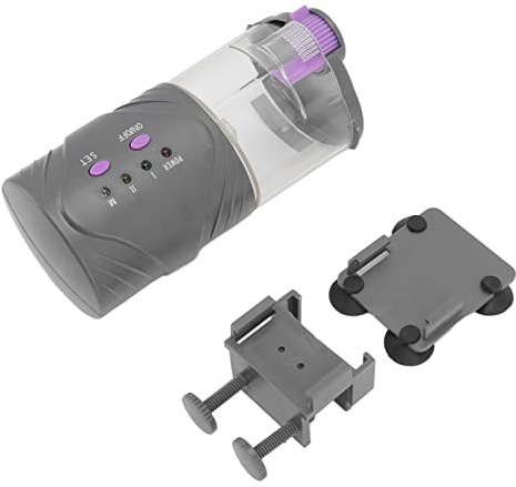 Jxngery Alimentatore automatico per pesci Distributore di cibo per pesci con timer elettrico intelligente per acquario con acquario