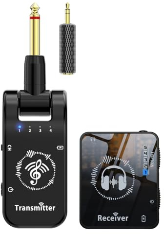 ISTOVO Wireless in Ear Monitor System Ear Return Rechargeable Transmitter Receiver Wireless Earphone Monitor Transmission System for Stage Performance