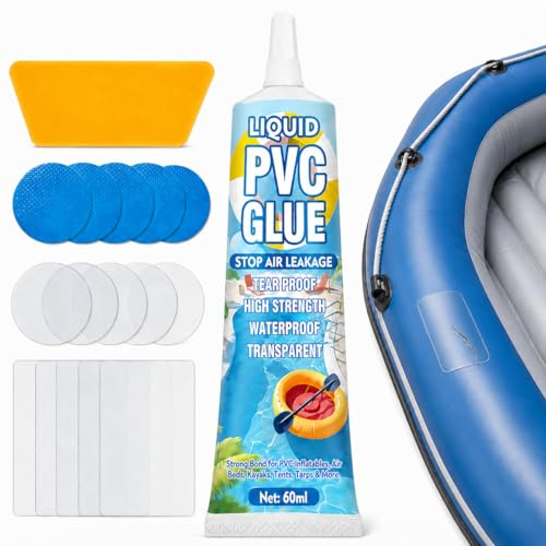 Mosconly Kit Reparación Piscina, Parche Piscina y los Parches para Piscinas se Utilizan para Colchones Inflables, Productos inflables, Jacuzzis, Productos de PVC, Vinilo y Adhesivos de Caucho.