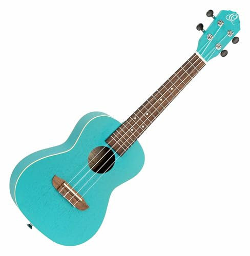 Ortega Guitars Konzert Ukulele Akustisch – Earth Series – Okoume, Hellblau (RULAGOON)