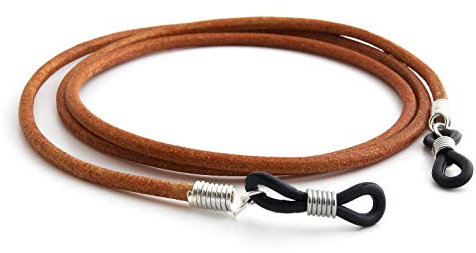 GAWK Eyewear 100% Genuine Leather Glasses Cord Spectacle Lanyard (Tan)