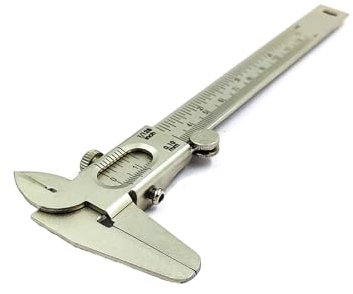 Calidad Vernier Calibrador no digital - Métrico profesional - Herramientas de sistema de medición para interior, exterior, profundidad y pasos