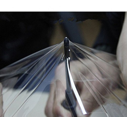 HOHOFILM - Pellicola di protezione per vernice (PPF), pellicola protettiva antigraffio per auto, in vinile/TPU, trasparente, 100 x 200 cm