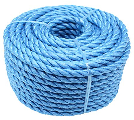 EAI Blue Rope General Purpose Polypropylene 10mm Diameter x 30 Metre Length Coil