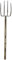 Struts Halloween Scarecrow Large Prop Pitchfork, Grey, 108cm