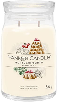 Yankee Candle Signature Scented Candle | Spun Sugar Flurries Large Jar Candle with Double Wicks | Soy Wax Blend Long Burning Candle