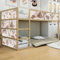 WANDKIND Aufkleber für IKEA KURA Kinderbett Hochbett Klebefolie Möbelfolie Sticker Kinderzimmer Dinosaurier Wüste (Möbel nicht inklusive) IKB512 (2 Sticker Set)
