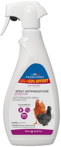 Francodex - Spray Antiparasitaire diméthicone 750 ML pour Volailles