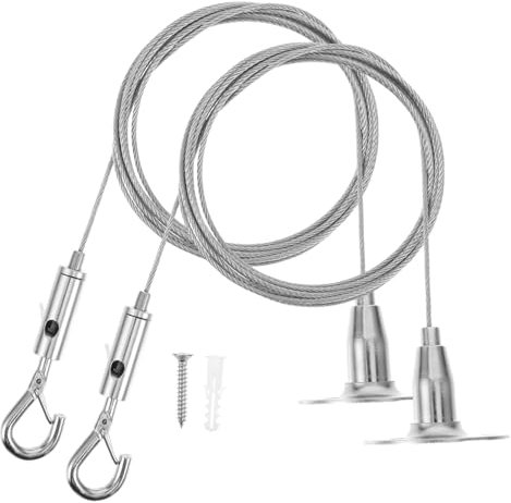 OSALADI Gallery 2-teiliges Bilderrahmen-aufhängeset Aus Edelstahl für Die Kunstpräsentation Im Homeoffice