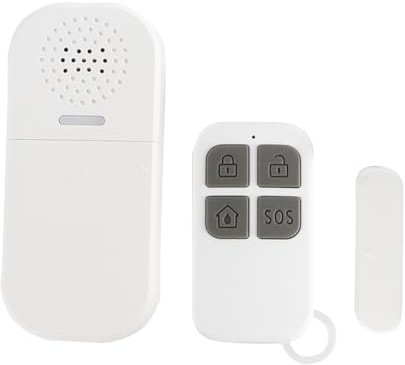 ZONADAH Alarme de Porte avec 2 télécommandes, capteurs d'alarme de fenêtre 130 DB, Sonnette d'alarme de Porte magnétique, Coffre-Fort, Alarme antivol, sécurité de la Maison, Volume réglable