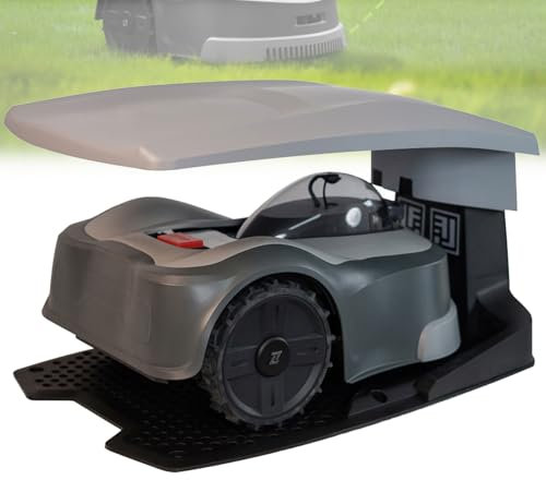 Cortacésped Robótico, hasta 6000m², Robot Cortacésped Satélite Inteligente con Ancho de Corte de 22 mm, Rango de Altura de Corte de 20-90 mm y Pendiente del 45%, Cortacésped Robótico Automático para