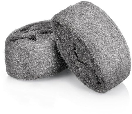 Wire Wool Mice, 2 Pack 0000 Steel Wool Mice Rodent Control Gaps Blocker, Ultrafine Wirewool Mice for Cleaning, Hole Filler Wall for Rats Rodent Control, Kitchen, Garage, Attics, Garden (3m/Roll)