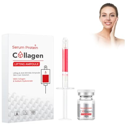 Wootapson Suero Facial, Microinfusión Para El Cuidado De La Piel, Ampolla De Colágeno, Lifting, Hidrata E Hidrata, Diluye Las Líneas Finas, Antiarrugas, Anti-Edad