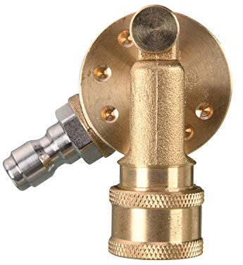 Tool Daily Coupleur pivotant pour embouts de nettoyeur haute pression, accessoire de nettoyeur de gouttière, déconnexion rapide 6,35 mm, 240 degrés, 4500 psi