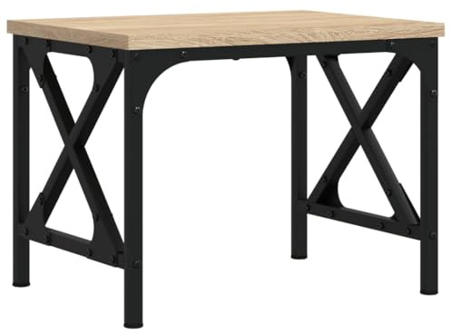vidaXL Support d'Imprimante, Organisateur de Dossiers avec Pieds Réglables, Étagère de Rangement Bureau Intérieur, Chêne Sonoma Bois d'Ingénierie
