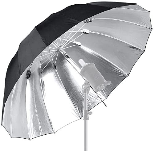 180 cm 70 Strobe Studio Softbox fotografia ombrello Softbox diffusore di luce (argento/nero) per fotocamera video flash illuminazione