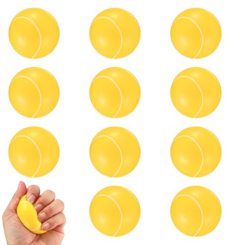 Xujinsongg 12 Pcs Foam Balls, Foam Tennis Balls, Sponge Ball, Soft Sponge Ball