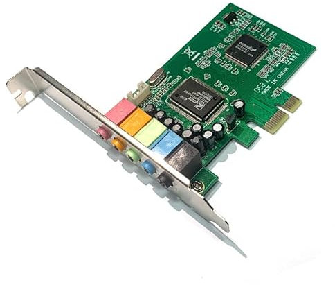 PCI Express PCI-E Real 5.1 6 Channel PCIE Audio Digital Sound Card for pc Adapter New CMI8738 Supports win10 -Green Win 10 Version