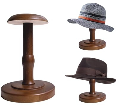 TINGSING vintage hattställ ställ rustik brun hatt visningsstativ