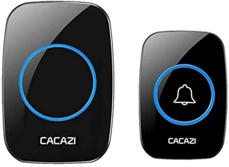 New Wireless Doorbell, Easy Installation, Waterproof, Adjustable Volume, 58 Chimes, Blue LED, 1000Ft Range