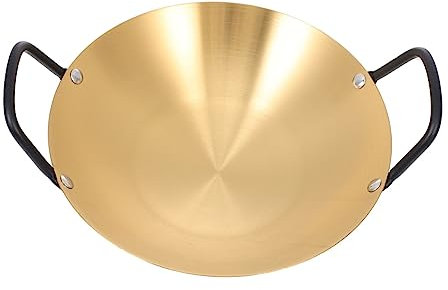 Agashi Edelstahl-Fischtopf, Bratpfanne, Hot Pot Für Eine Portion, Induktions-Grillpfanne, Instant-Ramen-Hot Pot, Haushaltsgeschirr/D/24 * 24 * 5.7Cm