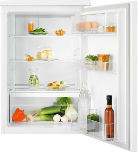Electrolux LXB1AE13W0 - Frigorifero 134 L Serie 500 OptiSpace, Ripiani in Vetro Infrangibile, Cassetto Frutta e Verdura, Organizzazione Interna Flessibile, 845x581x575 mm, Classe E, Bianco