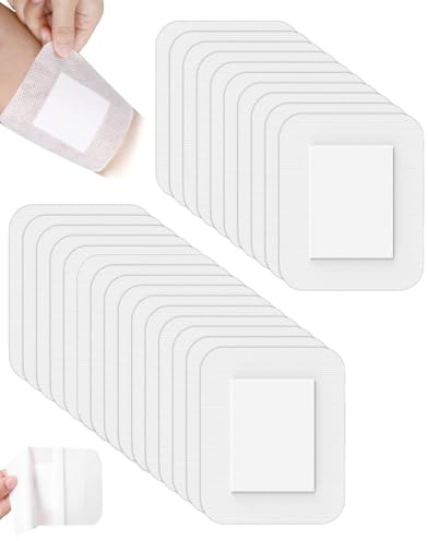 GAJUS Generic Apósitos Estériles para Heridas,25PCS Adhesivos Grandes(10cm x 15cm),Empaquetado Individualmente Apósitos Estériles con Fuerte Adherencia para Cortes y Arañazos,sterile wundpflaster