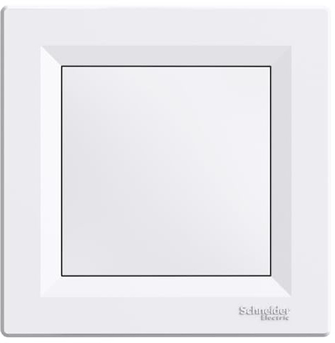 Tapa ciega Asfora color blanco placa de pared empotrable para cubrir caja electrica