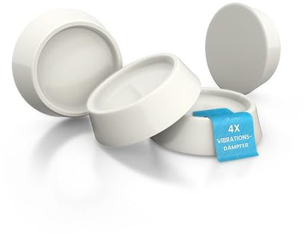 DL-pro Universal Schwingungsdämpfer Vibrationsdämpfer Pads Innen-Ø 45 mm für Waschmaschine Trockner Füße | 4 Stück