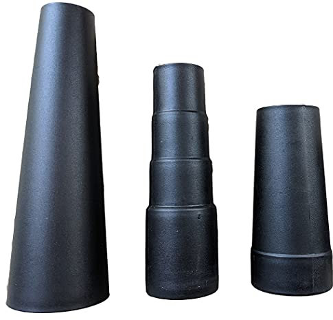 Universal Vacuum Hose Adapter Kit Vac Reducer Attachment Flexible Rubber Vacuum Cleaner Hose Adapter Dust Collection Connector Fits 1 1/16 To 1 3/4 in, Use With Central Vac Accessories 3 Pieces