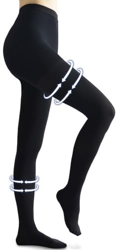 beister Collant di contenimento donna e uomo a punta chiusa lunga, 20-30mmhg Calze di contenimento classe 2 mediche supporto graduale calzino di contenizione, pantaloni stretti per vene varicose,