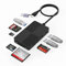 Lecteur de Carte SD/Micro SD, 8 en 2 USB C & USB 3.0 Double Connecteur Lecteur de Carte Mémoire, 3 Ports USB 3.0, 5 Cartes mémoire pour XD, CF, MS, SD, Micro SD/TF