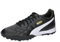 PUMA Unisex King Top Tt Soccer Shoe, Black White Gold, 45 EU