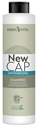 ERBA VITA Newcap Shampoo Antiforfora prodotto cosmetico formulato per detergere il cuoio capelluto senza impoverire le fibre capillari - 250 ml