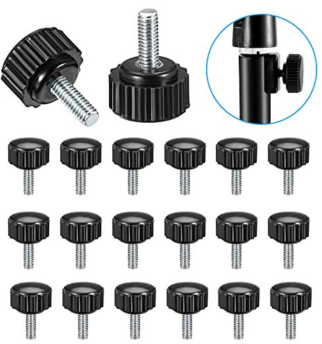 Rändelschrauben mit Gewinde M4-20 Stück M4 10 mm Edelstahlschrauben Flachkopfschraube Rändelschraube Montagegriff Flügelschrauben Spannknöpfe Spannschraube für Maschinen