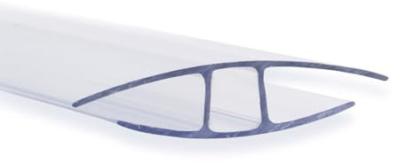 KARAT - Connecteurs pour plaque creuse en PVC - Matériau de construction pour serre, véranda - Connecteur transparent résistant aux intempéries - 1 Connecteur 60,5 x 121 cm, 4 mm d'épaisseur