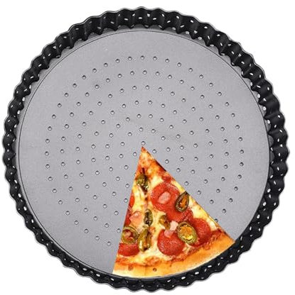 Bakning Pizzaplåt, Bakning Pizzaplåt, Non-stick kolstål pizzapanna med god